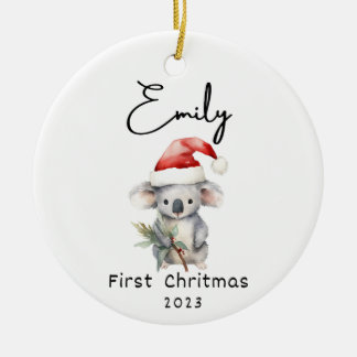 First Christmas, Personalised Baby's name ornament