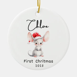 First Christmas, Personalised Baby's Name Ornament