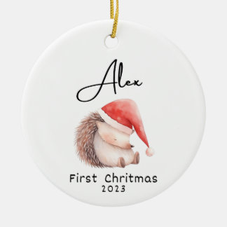 First Christmas, Personalised Baby's Name Ornament