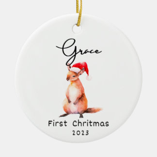 First Christmas, Personalised Baby's Name Ornament