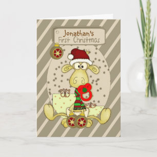 First Christmas Personalised Christmas Card