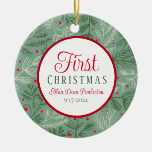 First Christmas Photo Ceramic Tree Decoration