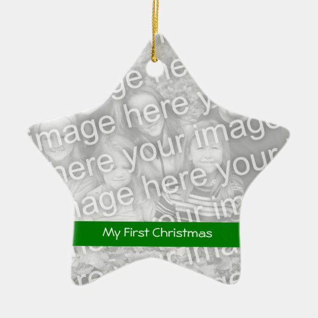 First Christmas Photo Ornament (Front)