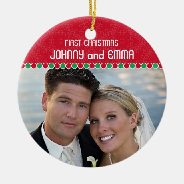 First Christmas Photo Ornament (Front)