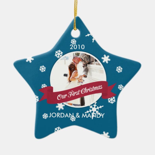 First Christmas Photo Ornament (Front)