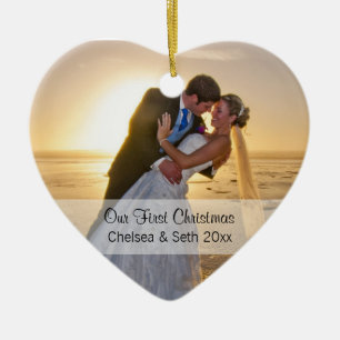 First Christmas Photo Template Ceramic Tree Decoration
