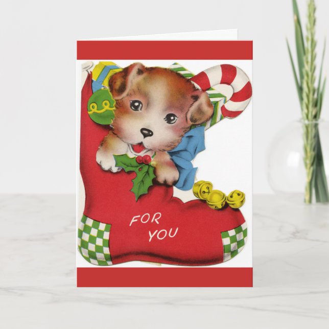 First Christmas Puppy Card (Front)