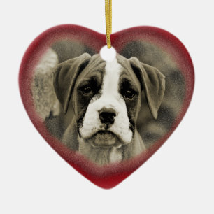 First Christmas Puppy Dog Boxer Ornament 2012