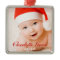 First Christmas Red Script Monogram Baby Photo