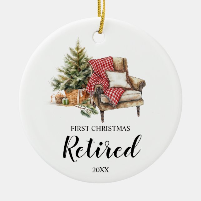 First Christmas Retired Gift Ceramic Tree Decoration (Front)
