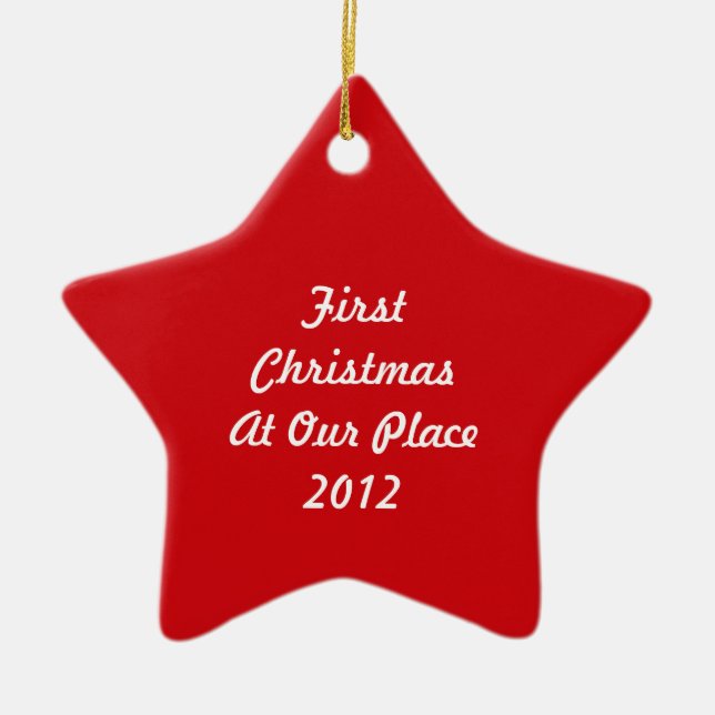 First Christmas Together ~ 2017 Ceramic Tree Decoration (Front)