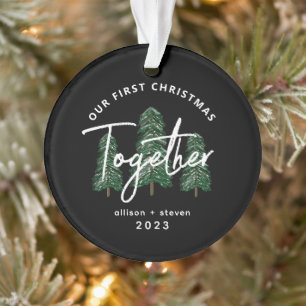 First Christmas Together 2023 Evergreen Couples Ornament