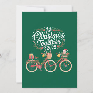 First Christmas Together 2025 Romantic Couple Magnetic Invitation