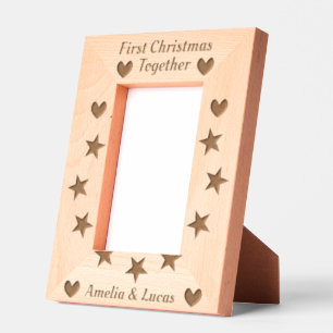First Christmas Together  Calligraphy  Etched Frames