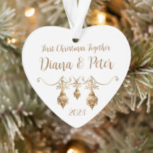 First Christmas together - customisable ornament