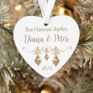 First Christmas together - customisable ornament