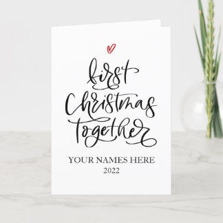 First Christmas Together Greetings Card