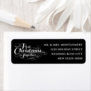 First Christmas Together Holiday Address Labels