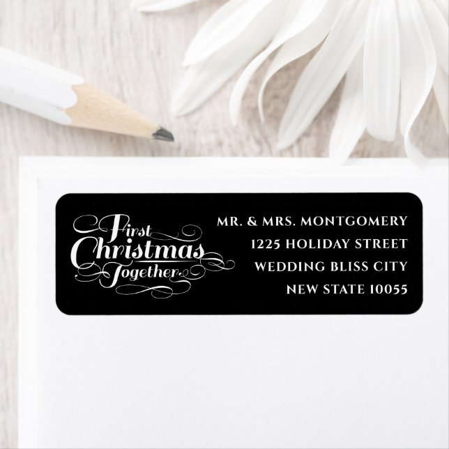 First Christmas Together Holiday Address Labels (Insitu)