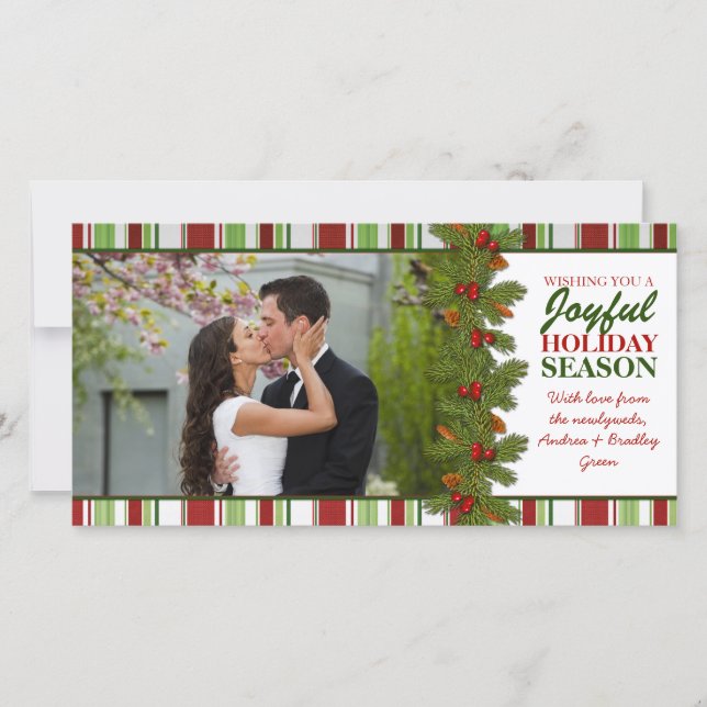 First Christmas Together Holiday Photo Card (Front)