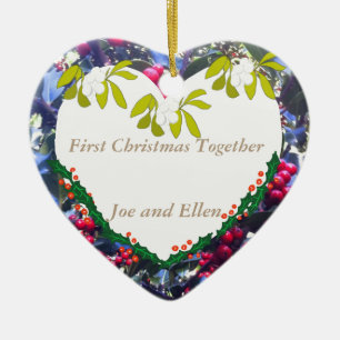 First Christmas Together Keepsake Ceramic Tree Decoration