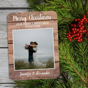 First Christmas together Merrry Christmas photo Magnet