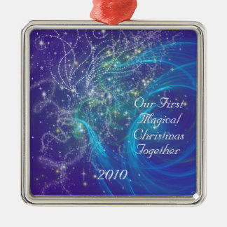 FIRST CHRISTMAS TOGETHER METAL TREE DECORATION