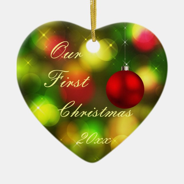 first christmas together ornament (Front)