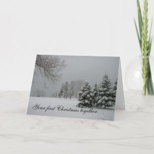 First Christmas together-Winter Landscape Holiday Card