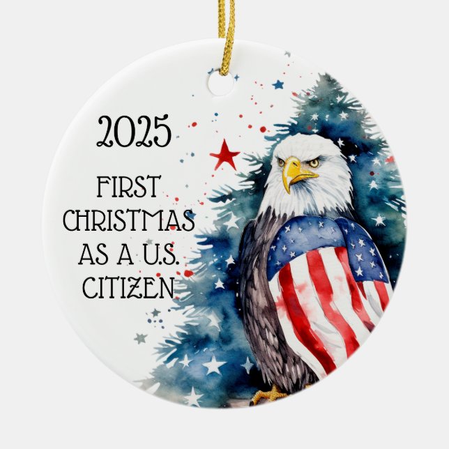 First Christmas U.S. Citizen Ornament Eagle (Front)