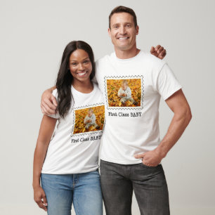 FIRST CLASS BABY Best Baby custom horizontal photo T-Shirt
