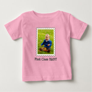 FIRST CLASS BABY Best Baby Ever custom photo T-Shirt