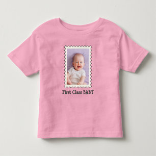 FIRST CLASS BABY Best Baby Ever custom photo Toddler T-Shirt