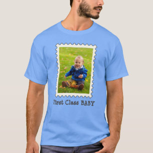 First Class Baby Cute Personalised Custom Photo T-Shirt