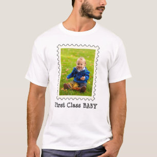 First Class Baby Cute Personalised Custom Photo T-Shirt