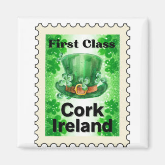 First Class Cork Ireland Stamp Magnet