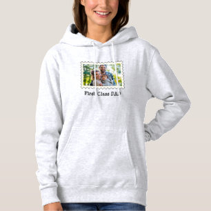 FIRST CLASS DAD Best Dad custom horizontal photo   Hoodie