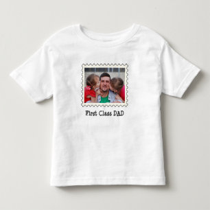 FIRST CLASS DAD Best Dad custom horizontal photo  Toddler T-Shirt