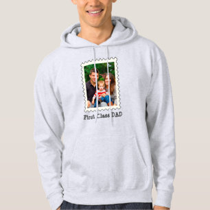 First Class Dad Best Dad Ever custom photo Hoodie