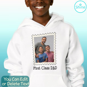 First Class Dad Best Dad Ever Custom Photo Postage