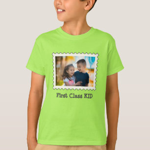 FIRST CLASS KID Best Kid custom horizontal photo T-Shirt