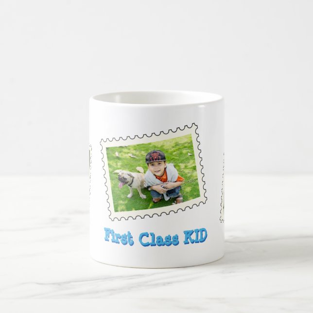 First Class KID Best KID Ever 3 custom photo Coffee Mug (Center)