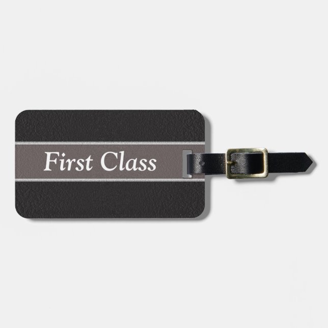 First Class - luggage tag (Front Horizontal)