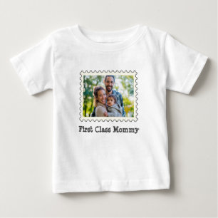 First Class Mummy Best Mum custom horizontal photo Baby T-Shirt