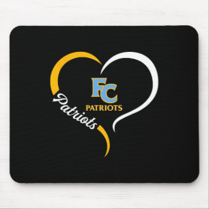 First Colonial Patriots Logo Half Heart Slogan Hs Mouse Mat