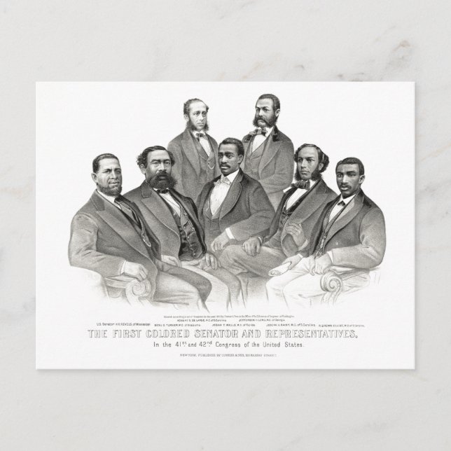 First Coloured Senator and Representatives Postcard (Front)
