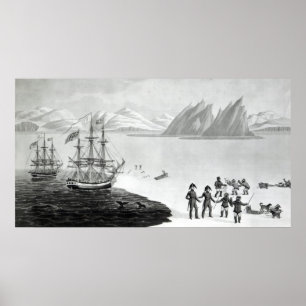 First communication with the natives of Prince Poster