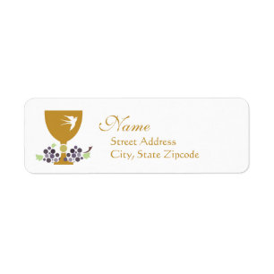 First Communion Address Label