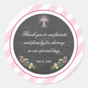 First Communion   Baptism Favour Sticker