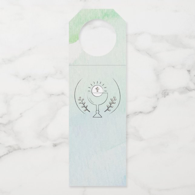 First Communion  Bottle Tag (Front)